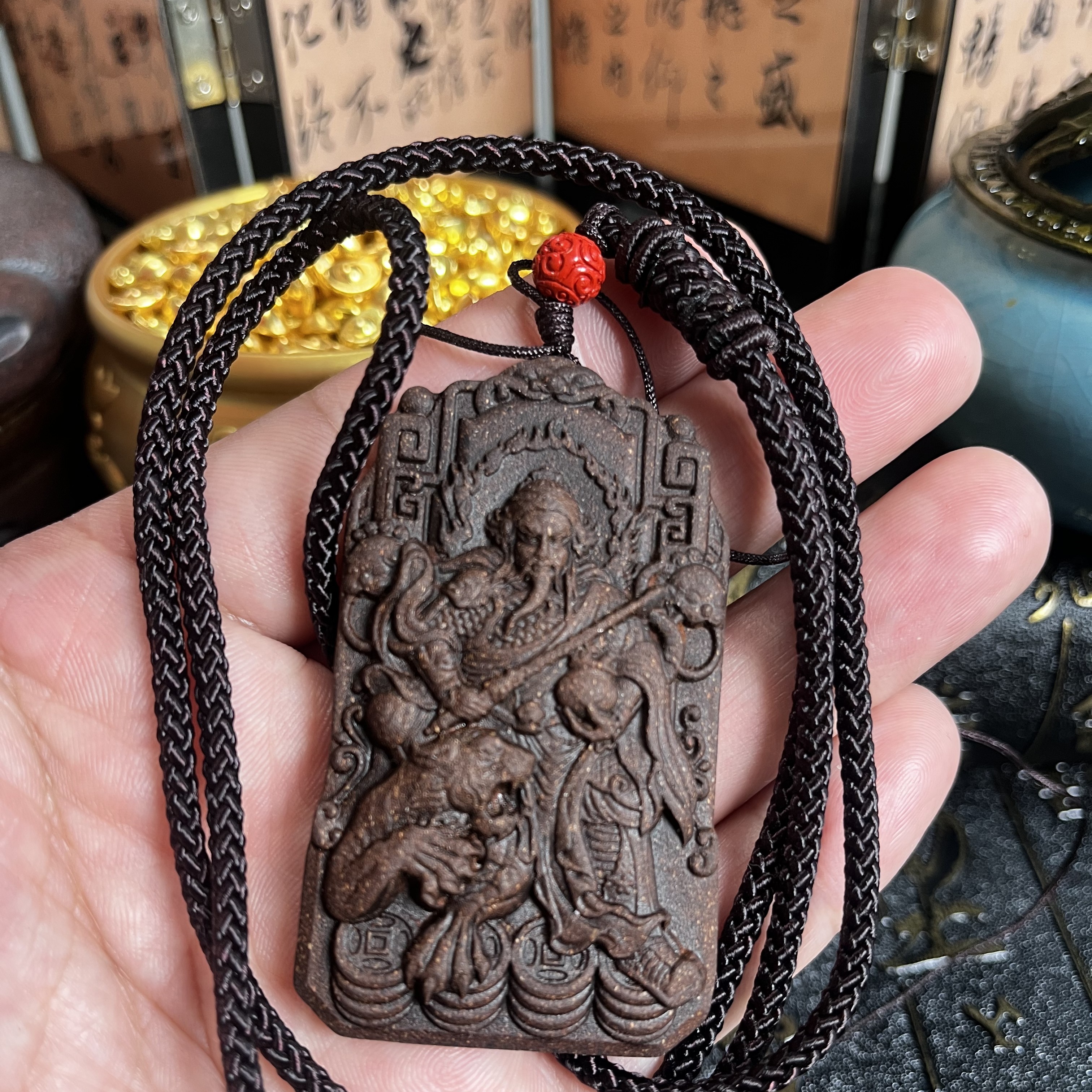 D家老师傅赵公明合香牌