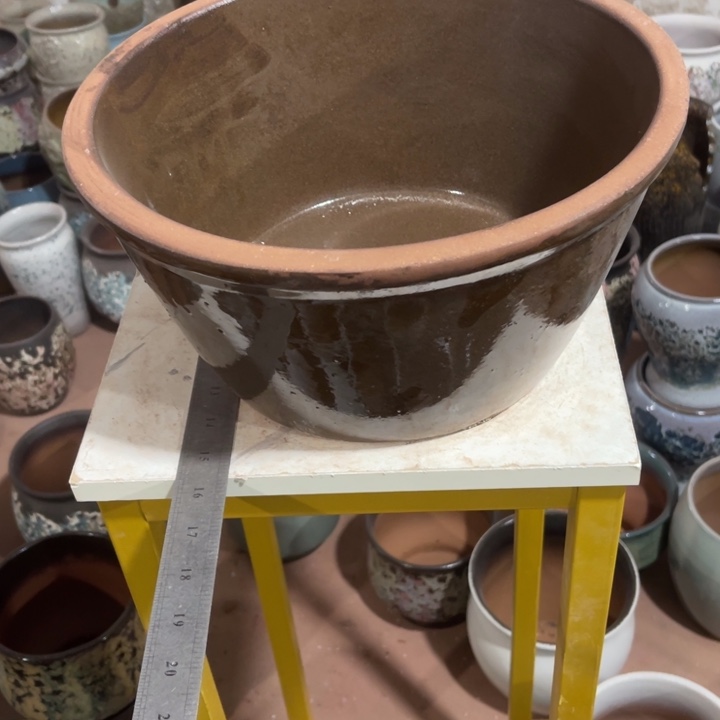 花盆紫砂口径31高度15一只无孔