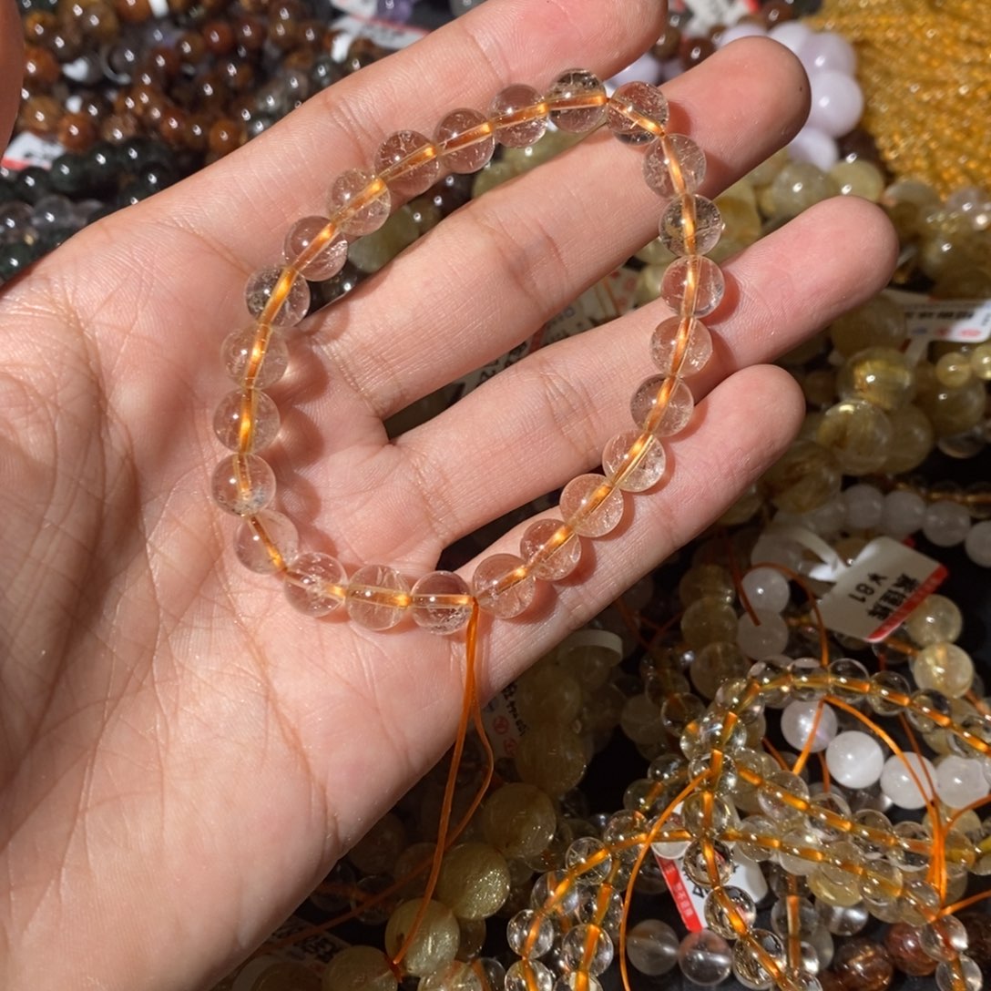 水晶手链未镶嵌我