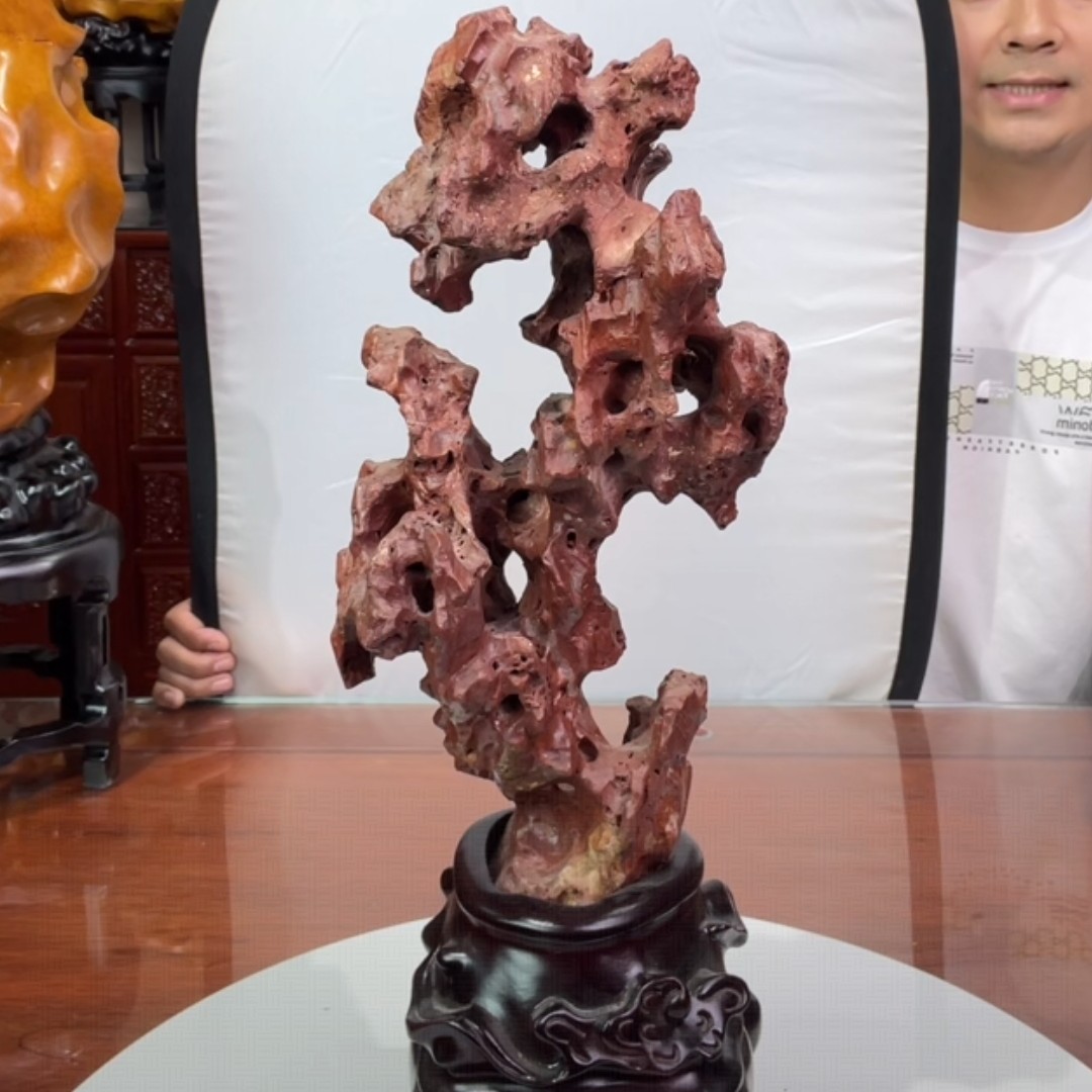 付米链接玄关花架博古架奇石摆件直播间一物一拍图片仅供参考