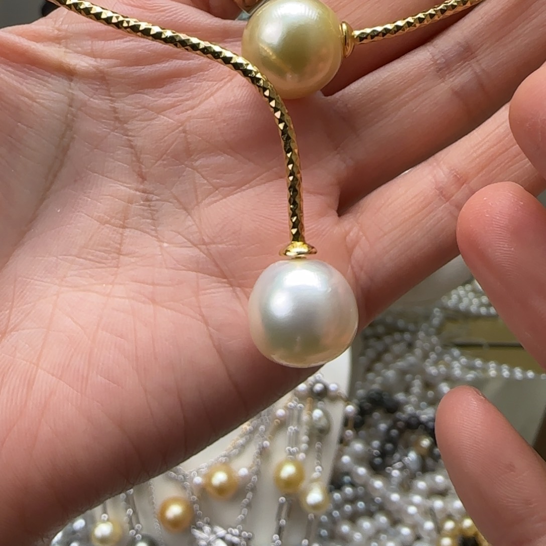 海水珍珠颈饰银S925镶嵌