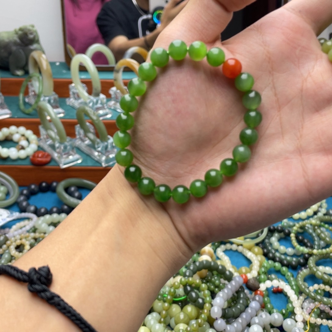 用***7手链未镶嵌和田玉