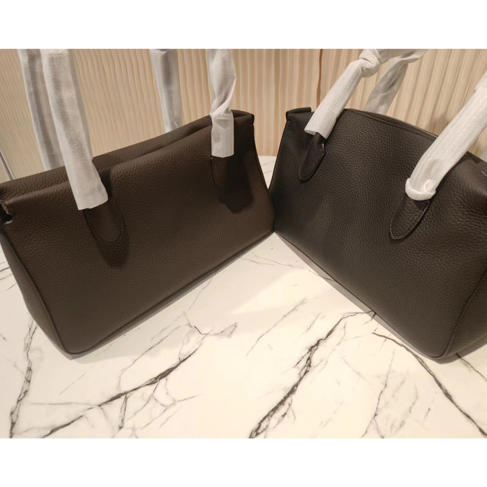 莞产新款百搭复古长方形牛皮单肩腋下手拎女包