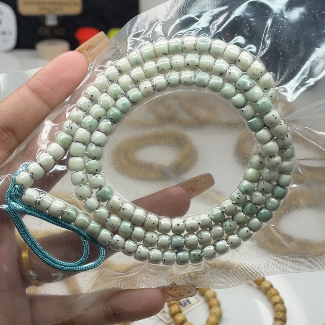 星月菩提吊坠65石玉数星星