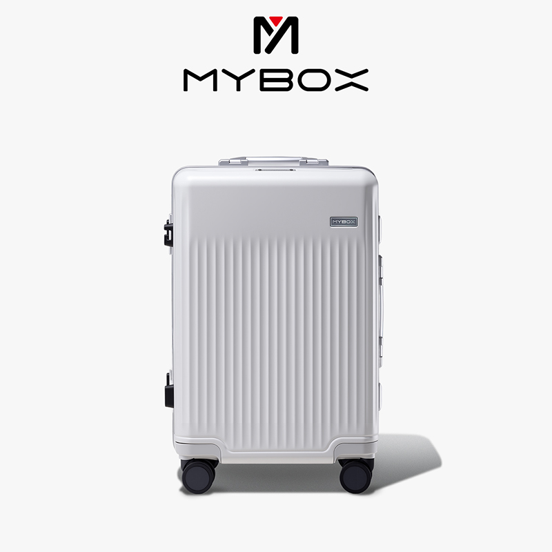MY BOX减震铝框旅行箱静音登机箱大容量拉杆箱户外加厚密码箱家用