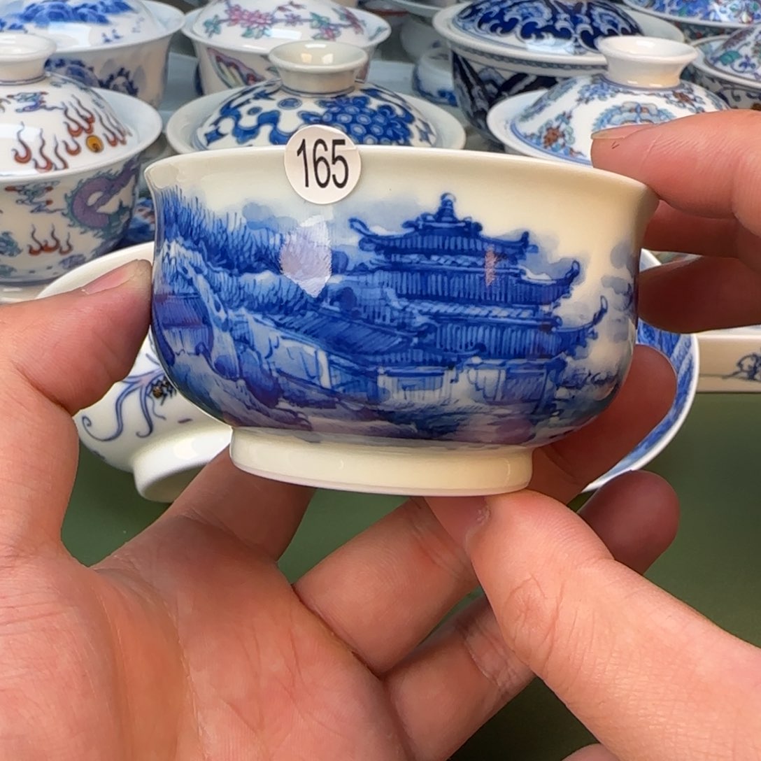 彦祖纯手工手绘茶具165