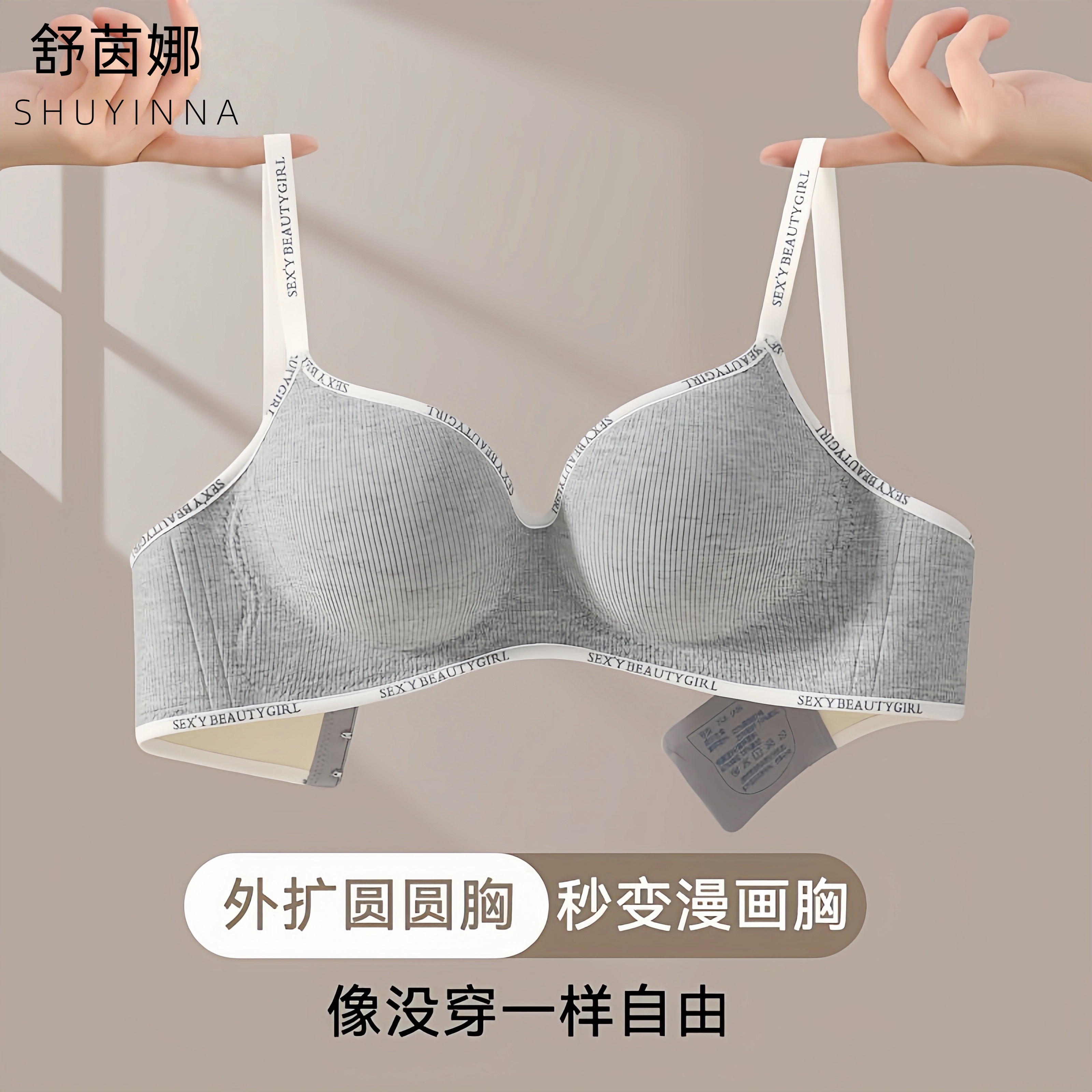 【买一送一】女士内衣2025新款内衣女士小胸聚拢显大漫画胸性感文胸