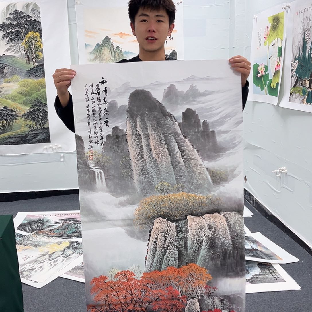 国画国画纯手工作品