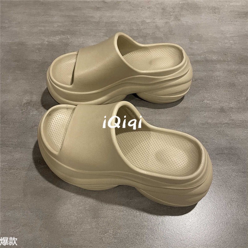 七七主人家 外穿休闲网红凉鞋女2025夏季新款厚底增高5厘米拖鞋女