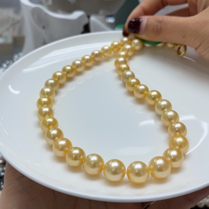 海水珍珠项链银S925镶嵌