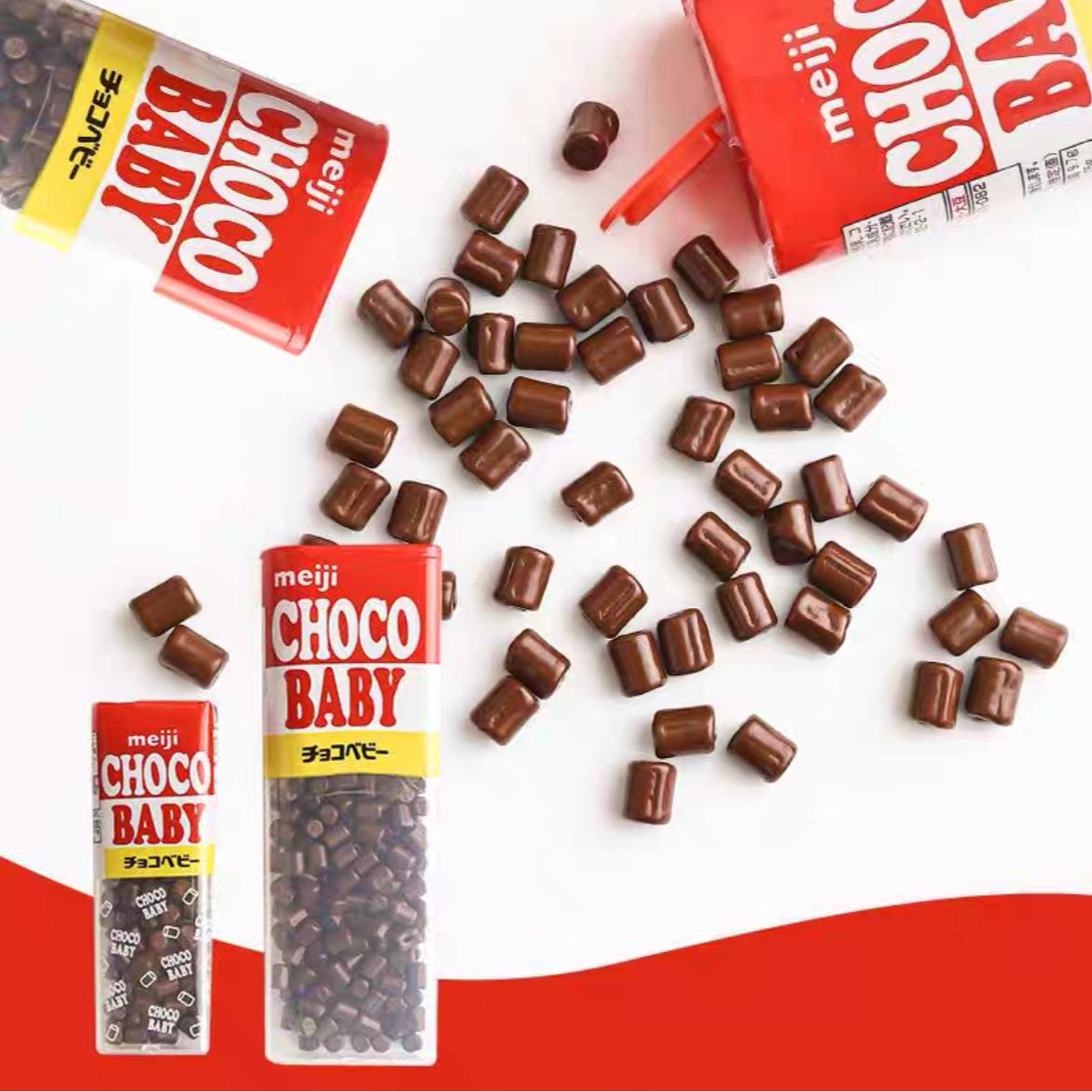 【拍2盒包邮】日本进口meiji明治巧克力豆32g/102g BB豆巧克力豆