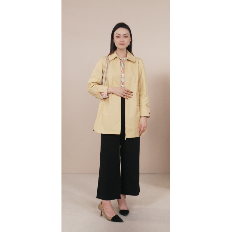 菲姿FEIZI春款风衣1A623气质休闲时尚