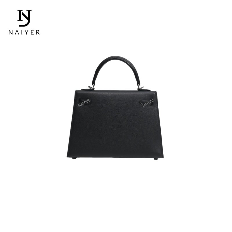 NAIYER【25硬凯】Epsom掌纹头层牛皮钢五金手提单肩女包