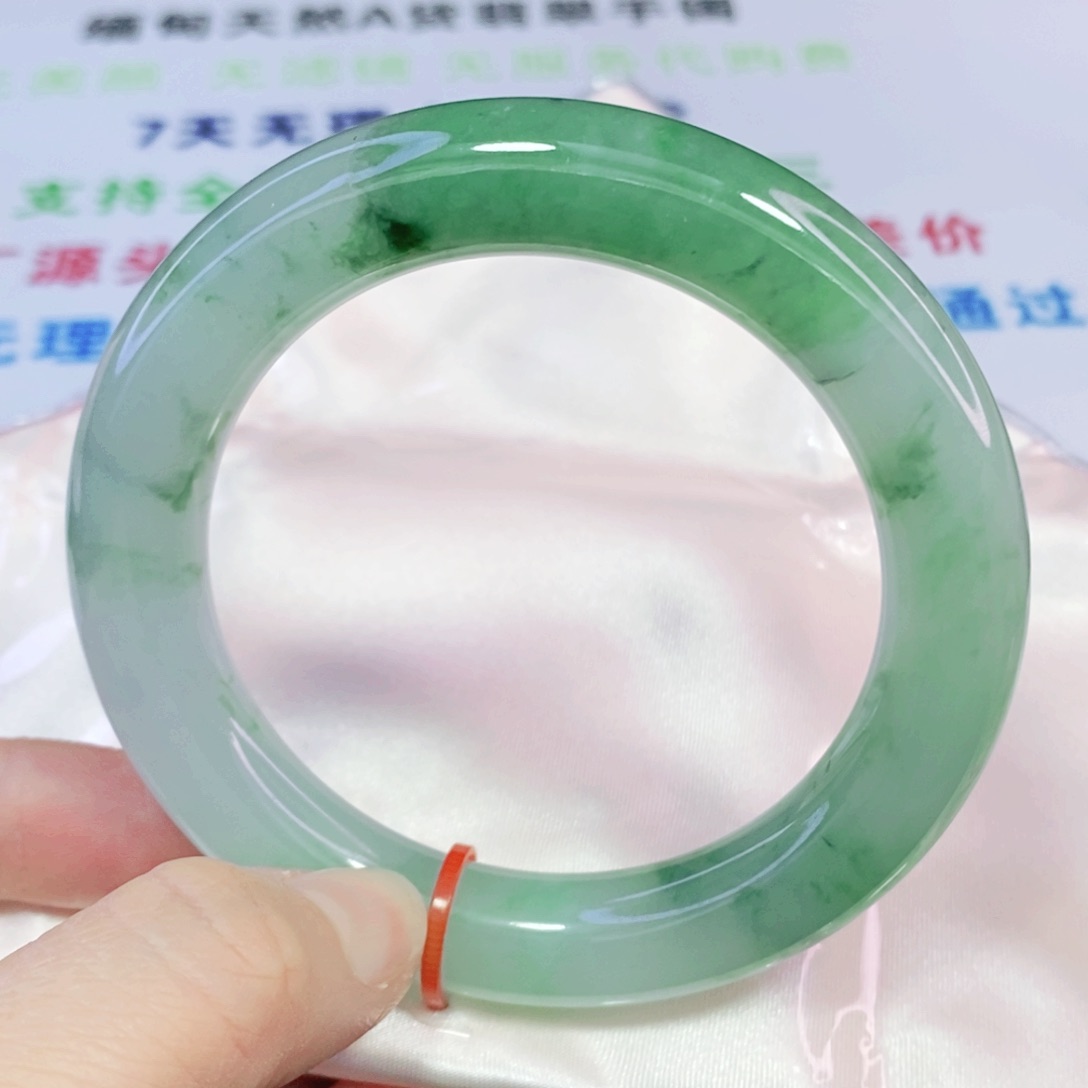 未镶嵌手镯翡翠58.6圆镯