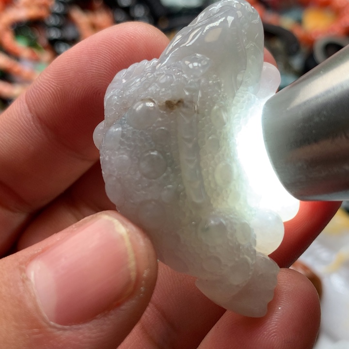 翡翠颈饰未镶嵌保真天然A货翡翠