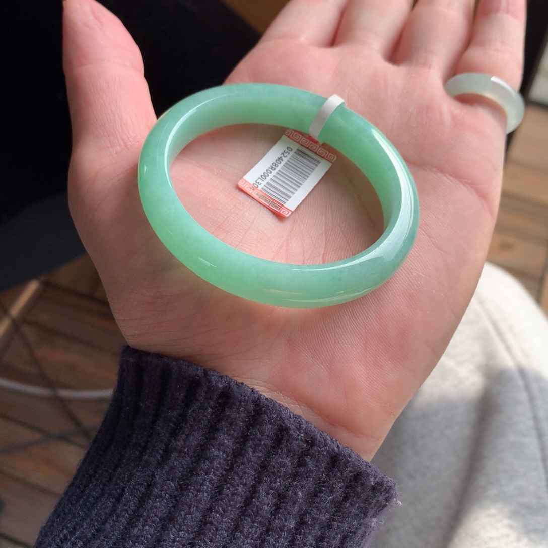 翡翠未镶嵌手镯36号54贵妃