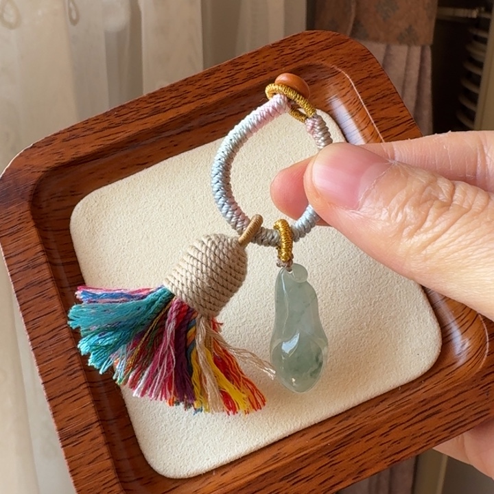 翡翠未镶嵌颈饰钥匙挂7