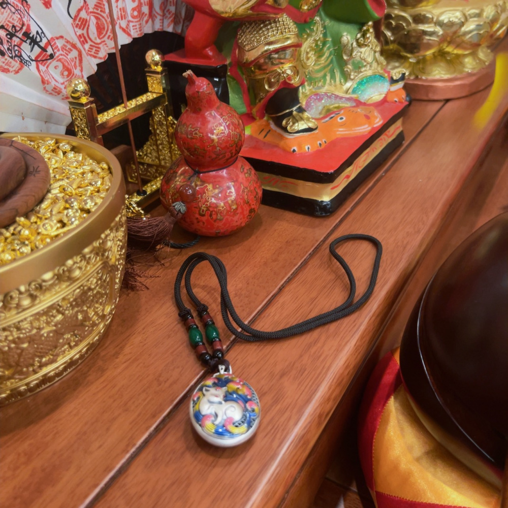 吊坠925银 宫玄道 足银半彩九尾狐 五年奉 E67