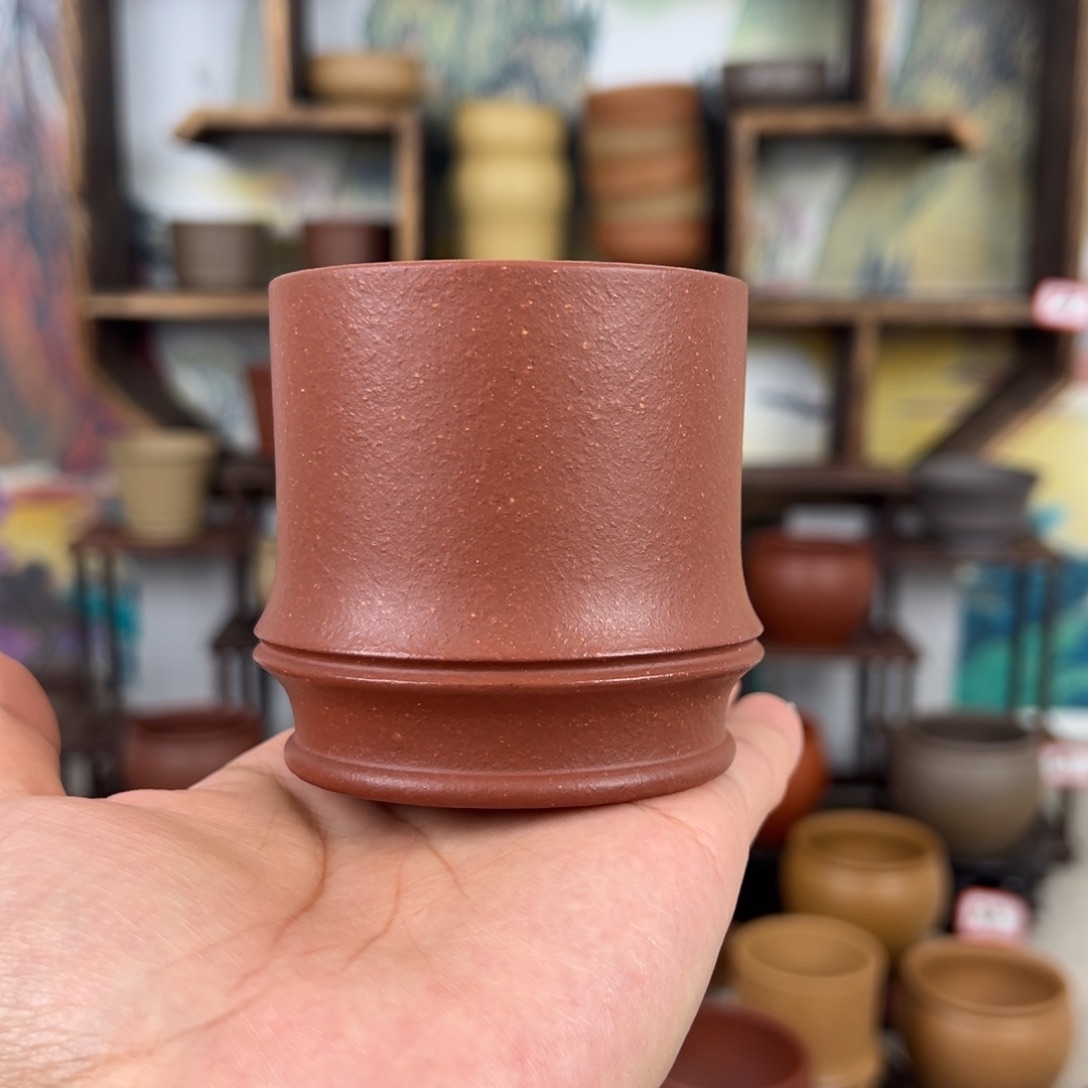 紫砂茶杯拙器甄选，纯原本矿。