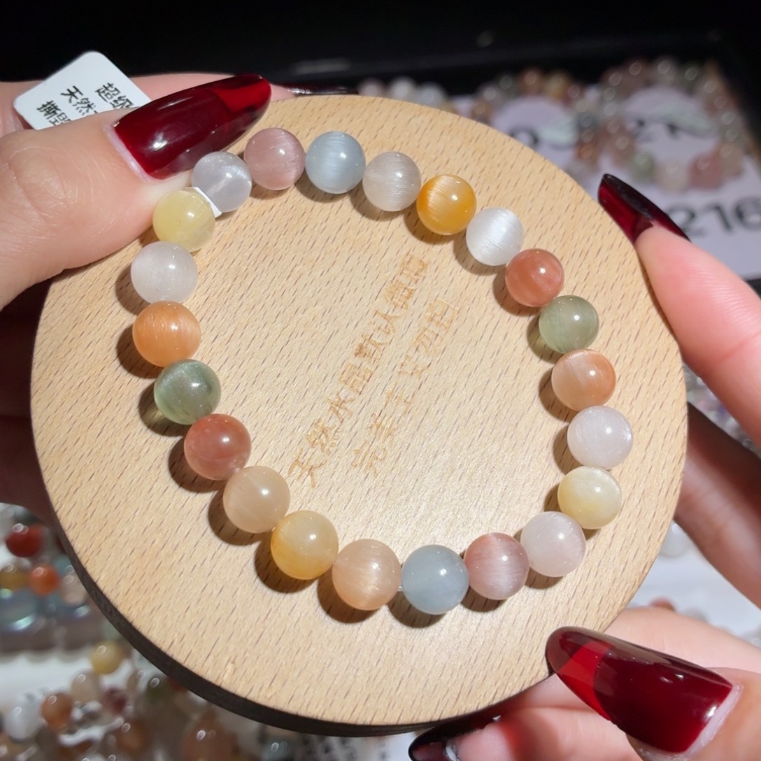 水晶未镶嵌手链212号多样性发一L 8+