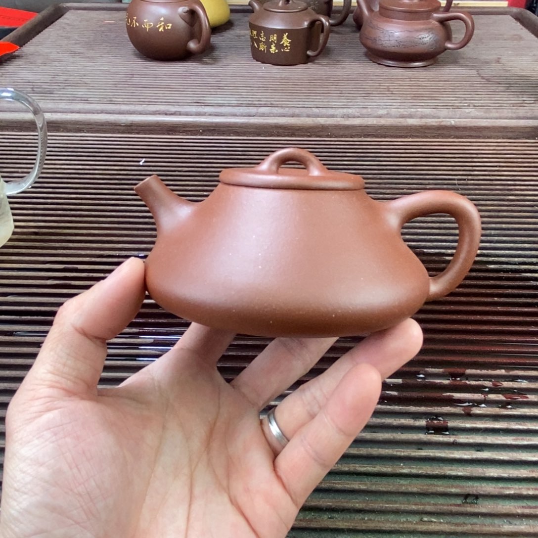 紫砂茶壶白4 纳瓢 底槽清 200c