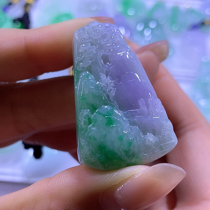 翡翠未镶嵌颈饰天然翡翠A货吊坠