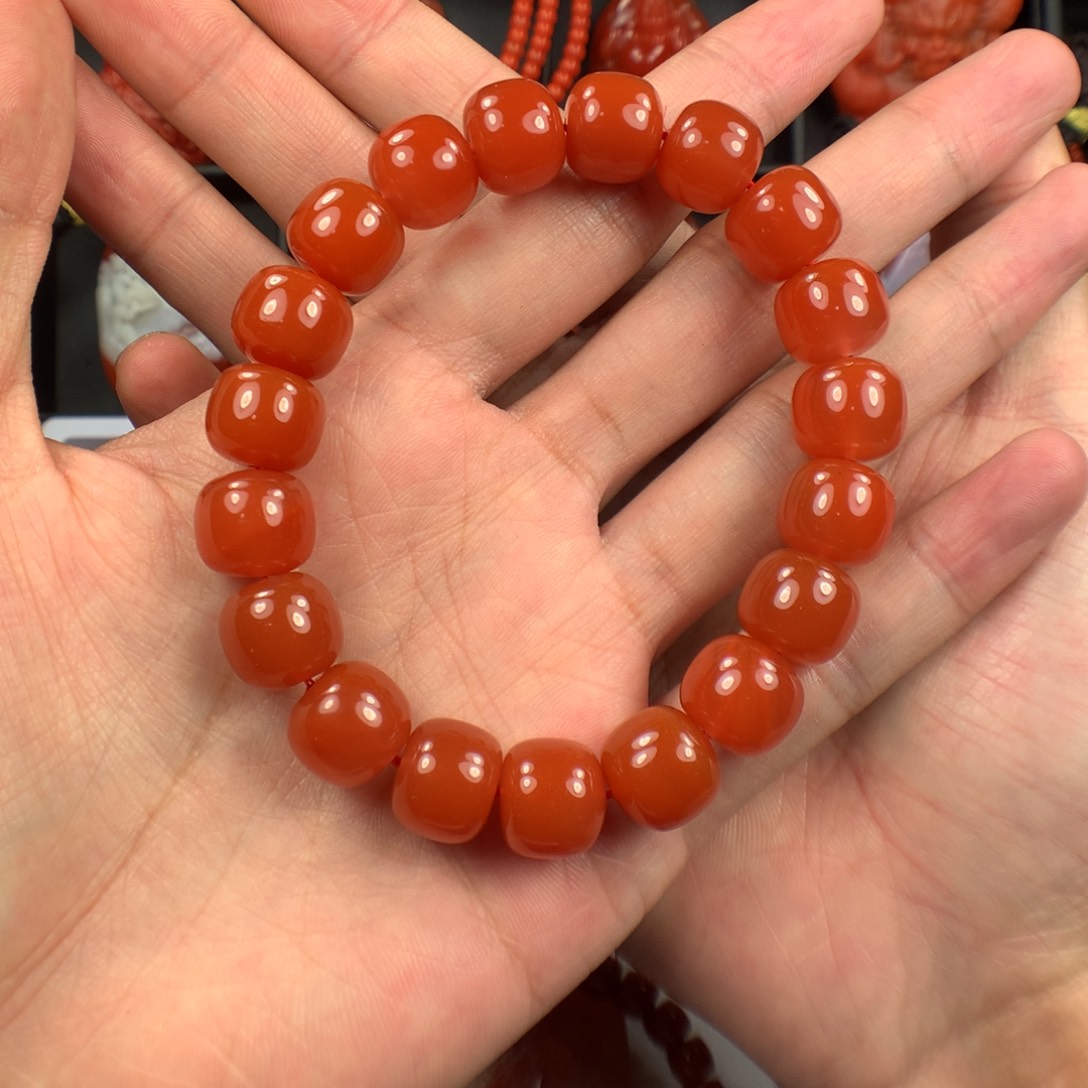 南红玛瑙手链未镶嵌鸿*