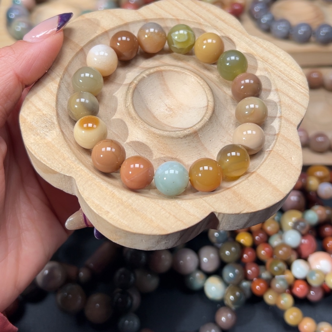 倾***夏石英质玉未镶嵌手链96