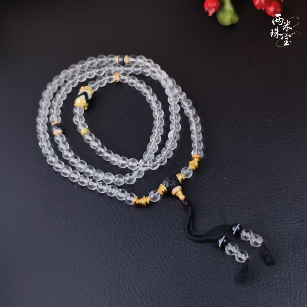 天珠玛瑙喜马拉雅水晶颈饰108造型多样性发一SJ-JS0256
