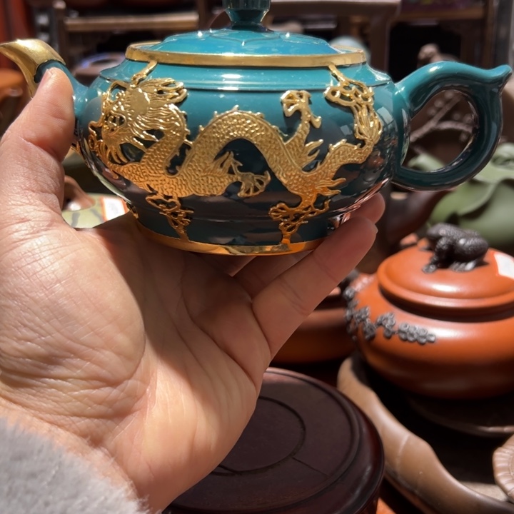 紫砂茶壶紫砂壶收藏起来了！