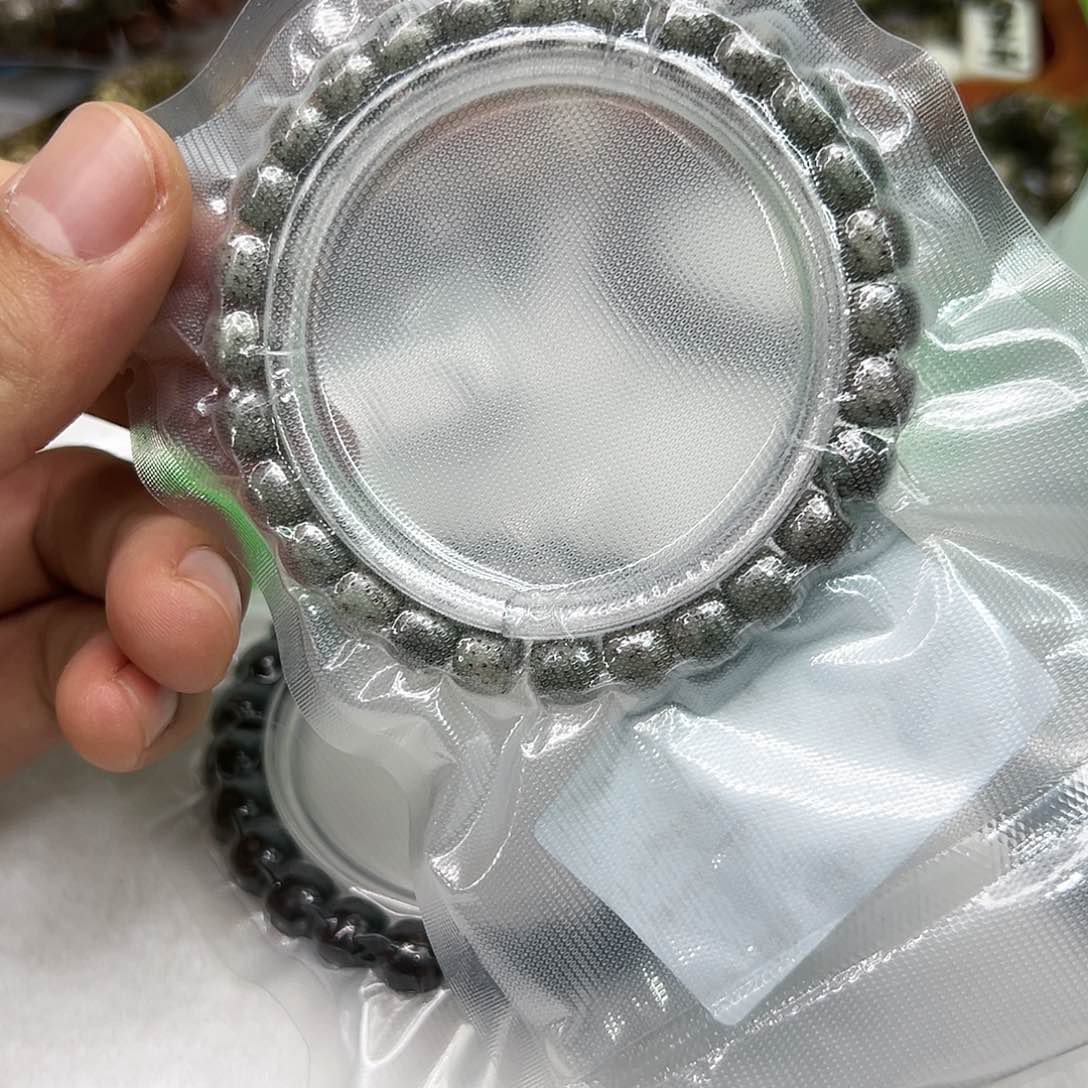 星月菩提手串42高端糯冰半臂河豚星月菩提单圈87绿