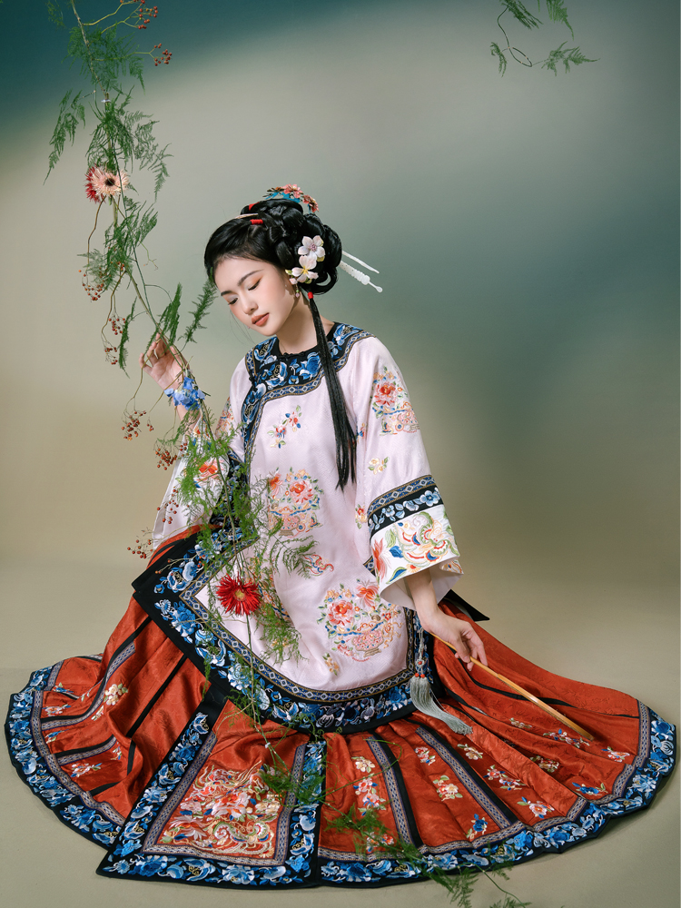 清代服饰 清汉女 清民女服饰新中式传统服