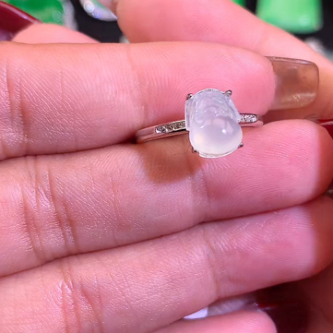 天然翡翠 a 货戒指