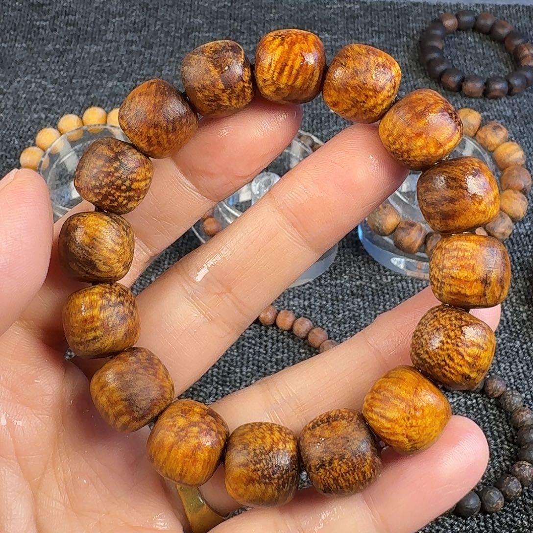 醉***觞贡木1314印贡粗抛黄金龙鳞