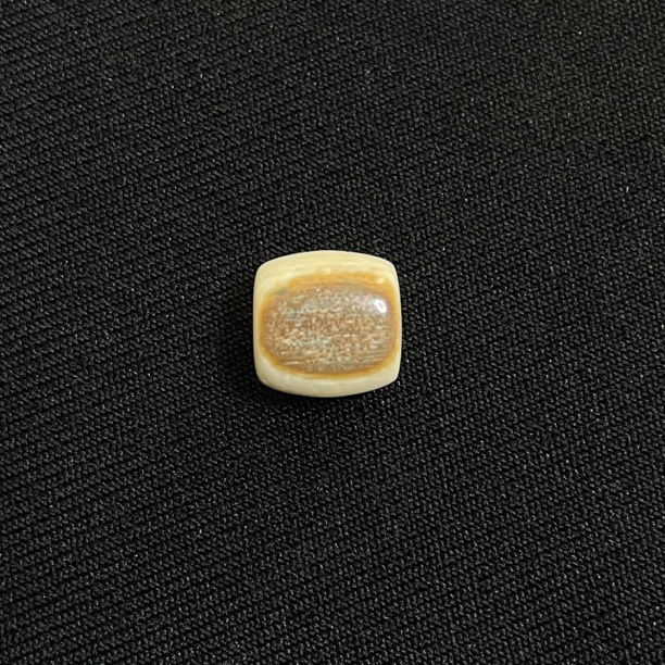 PL227 虎眼桶珠 只做天然猛犸牙 尺寸约10*10mm