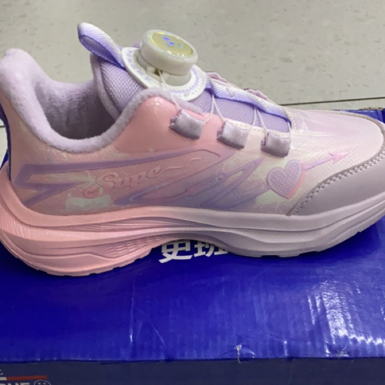 秋冬防水皮面加绒女童运动鞋中大童透气防滑6650-650