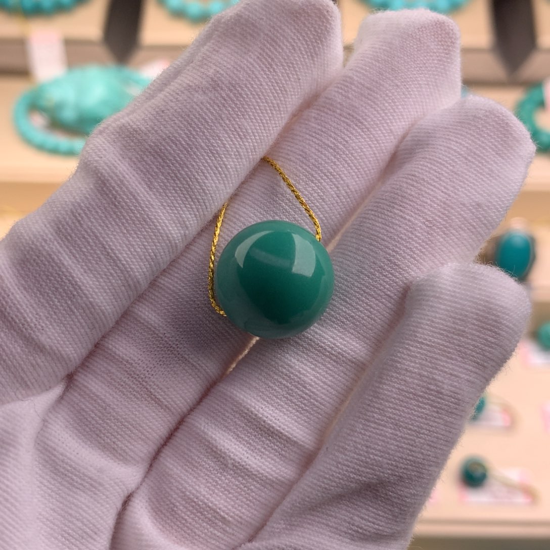 未镶嵌绿松石珠宝奇石仁**敌