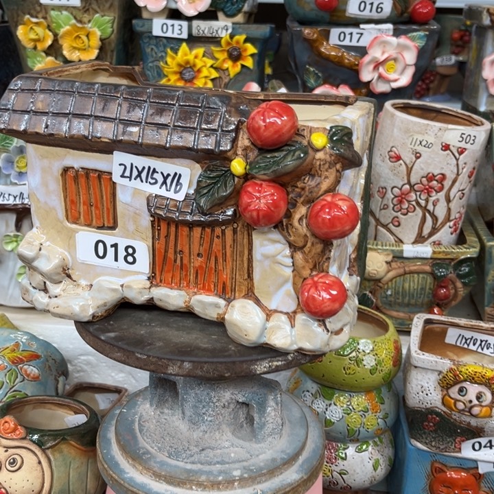 紫砂花盆粗陶材质多肉花盆