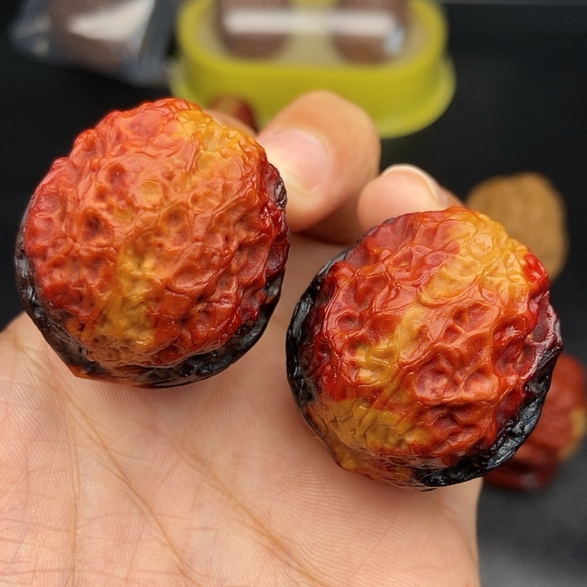 【闪购商品】把件文玩核桃39尺蛇皮元宝
