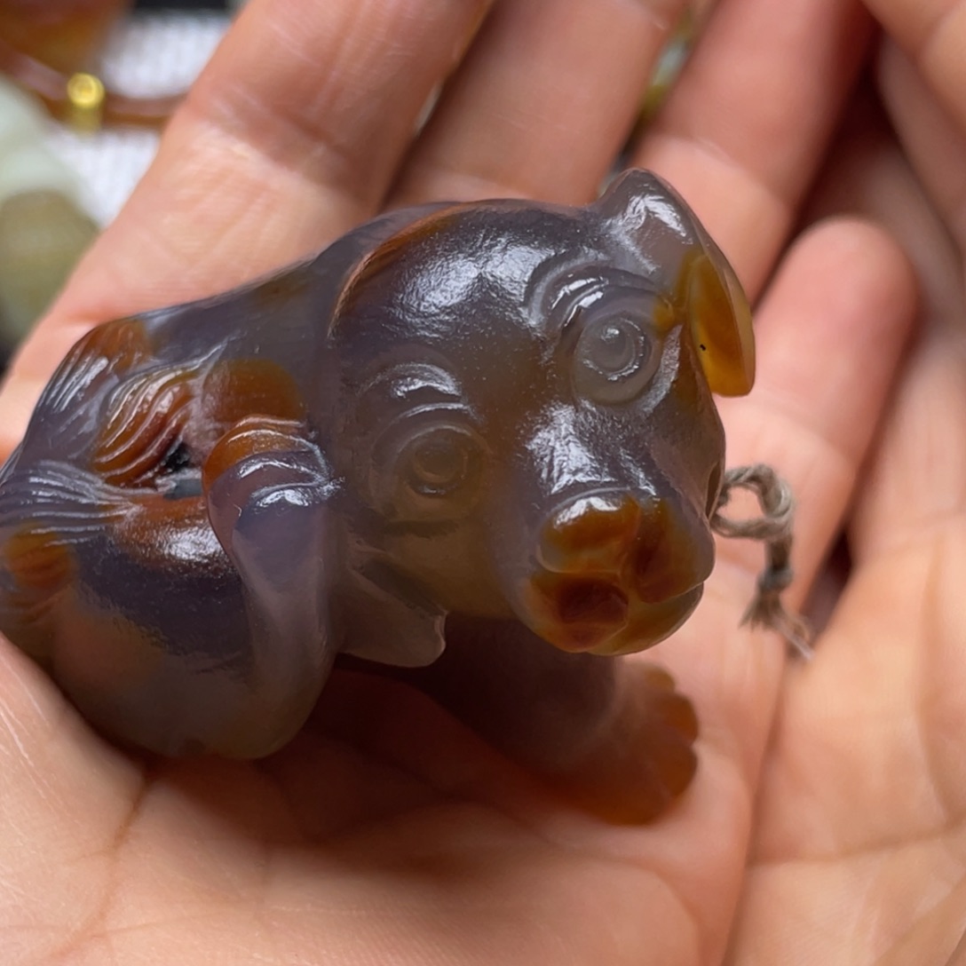 玛瑙/玉髓颈饰未镶嵌老****付