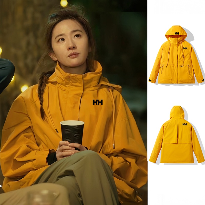 海丽汉森HH三合一纯色连帽保暖户外运动防风防水双冲外套