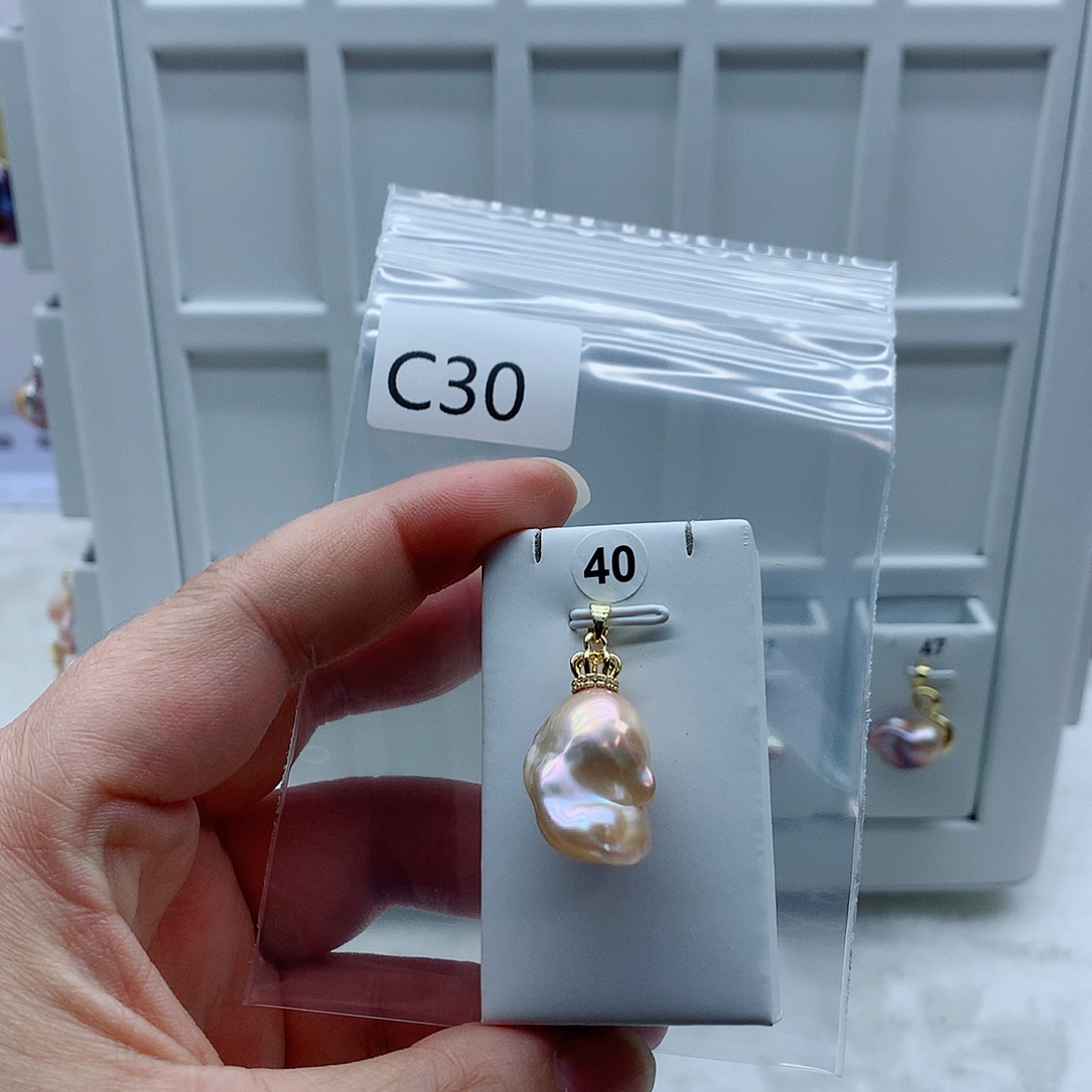 淡水珍珠吊坠(不含链)合金