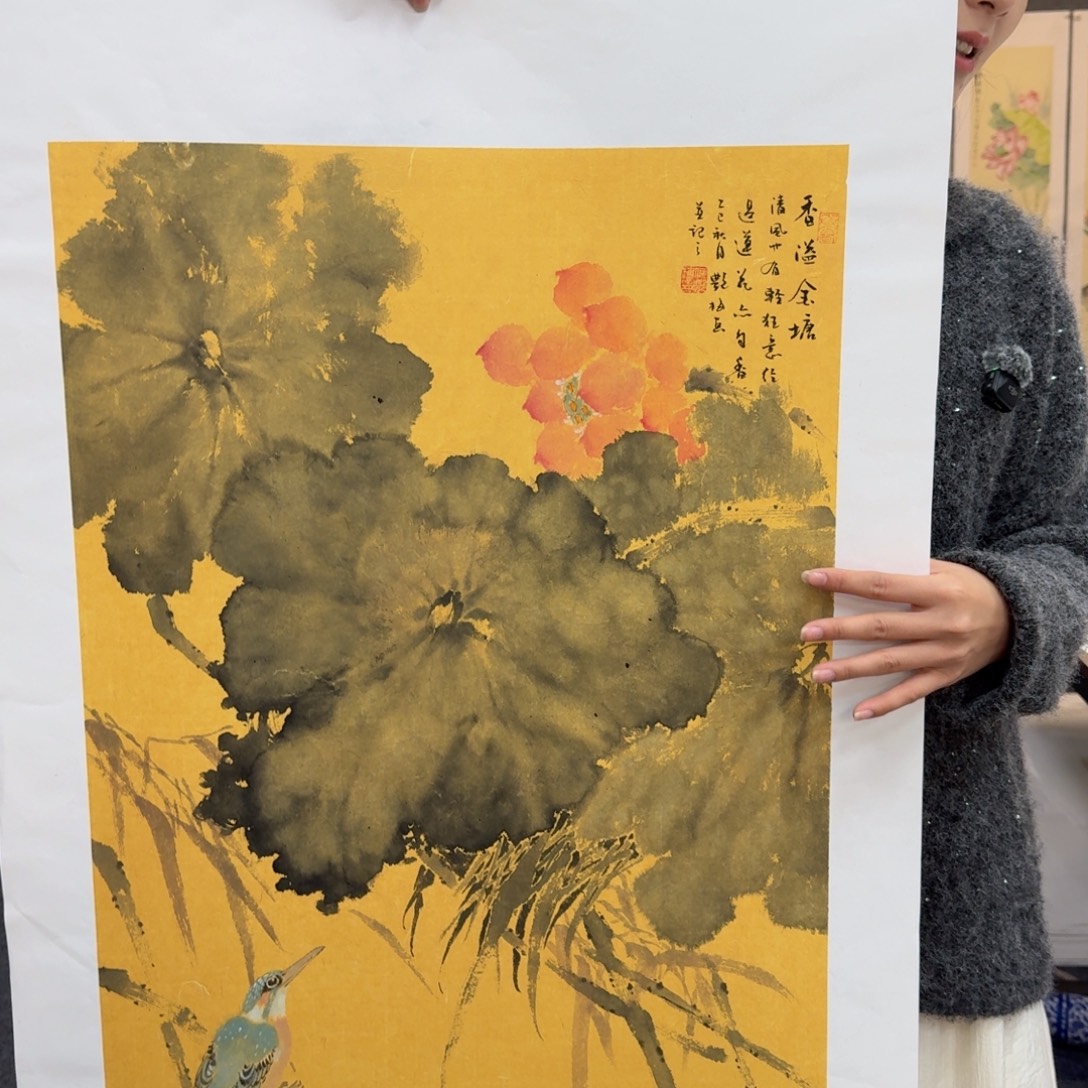 国画国画作品山水花鸟纯手绘