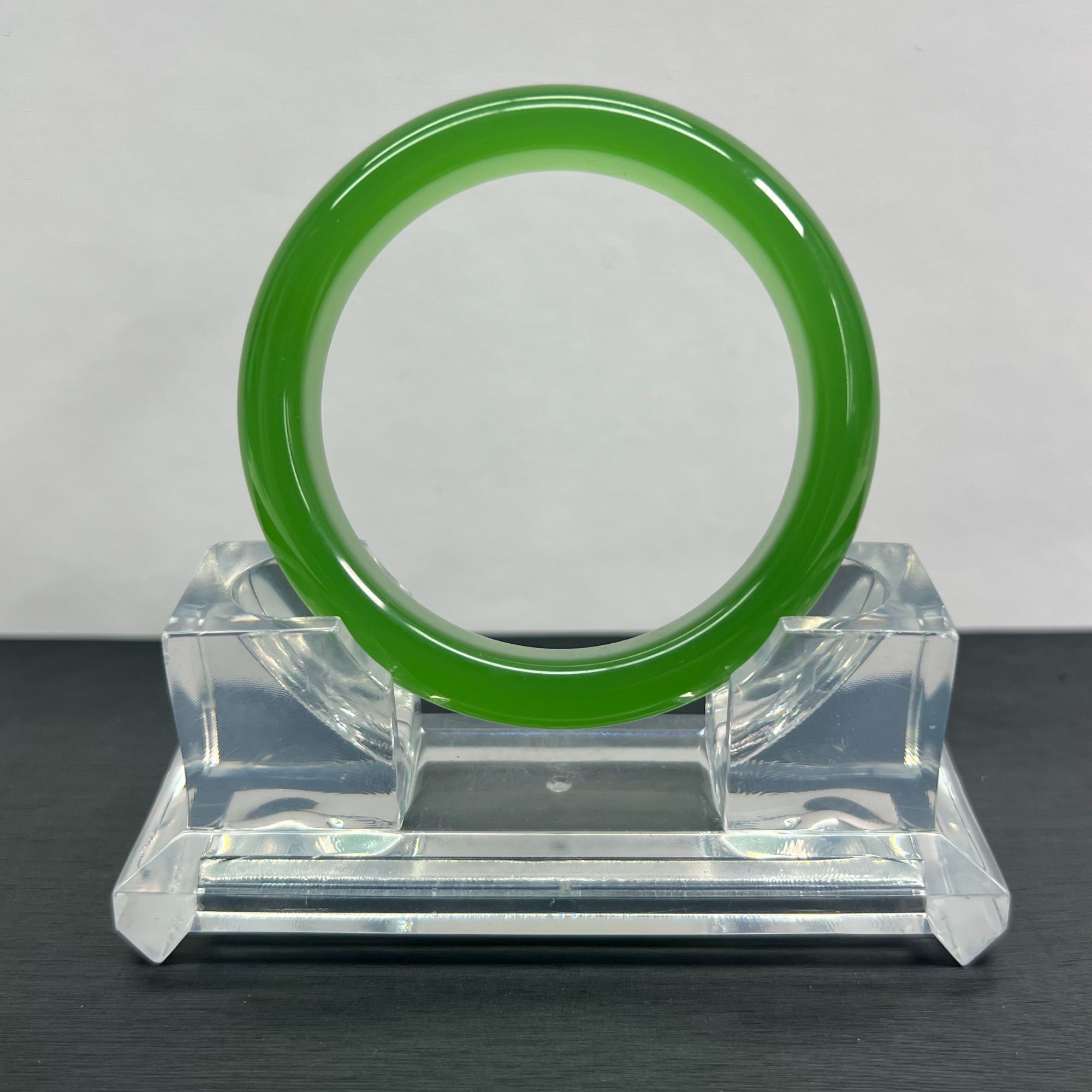 A520果绿正圈宽板女款手镯百搭