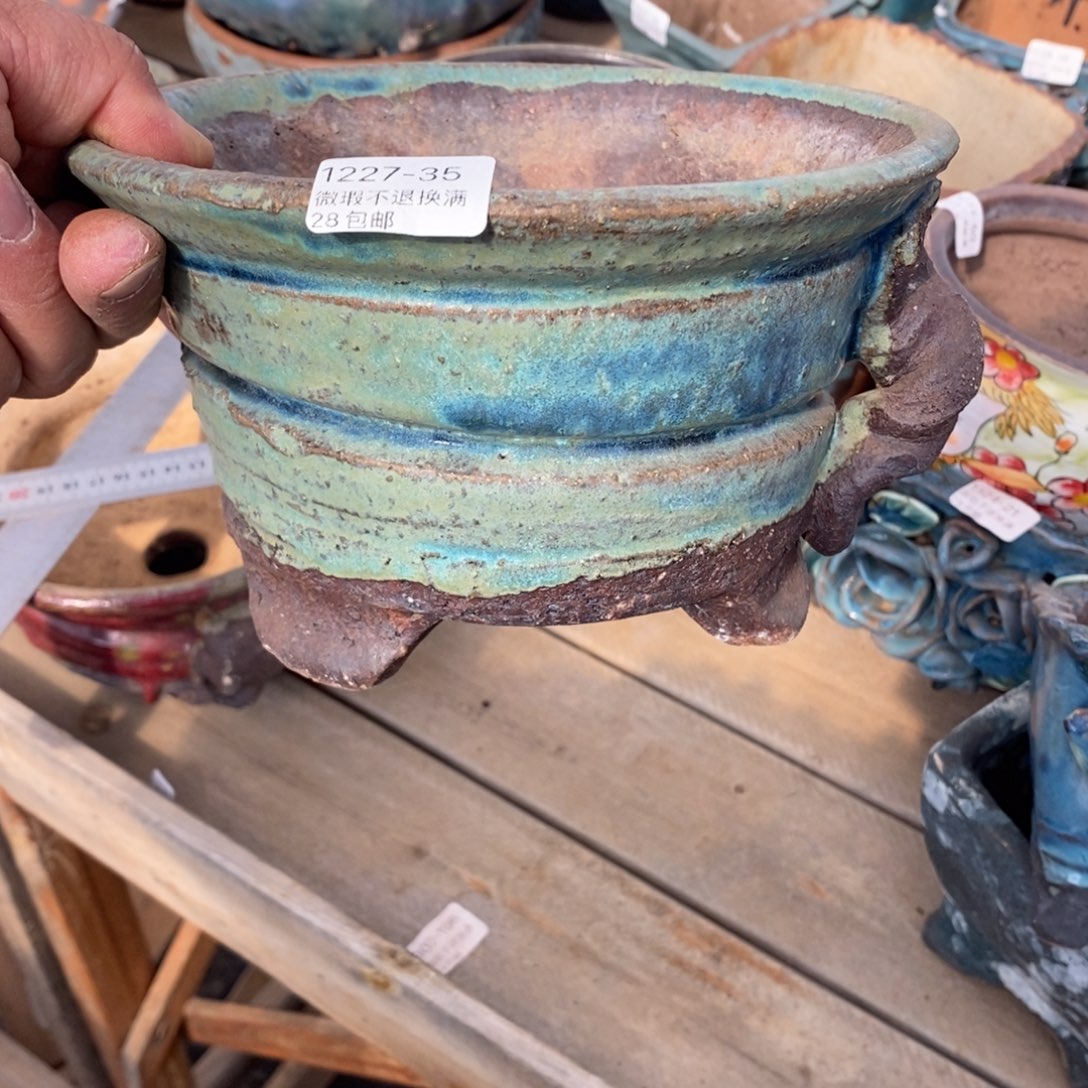 35号花盆内17高11.5微瑕