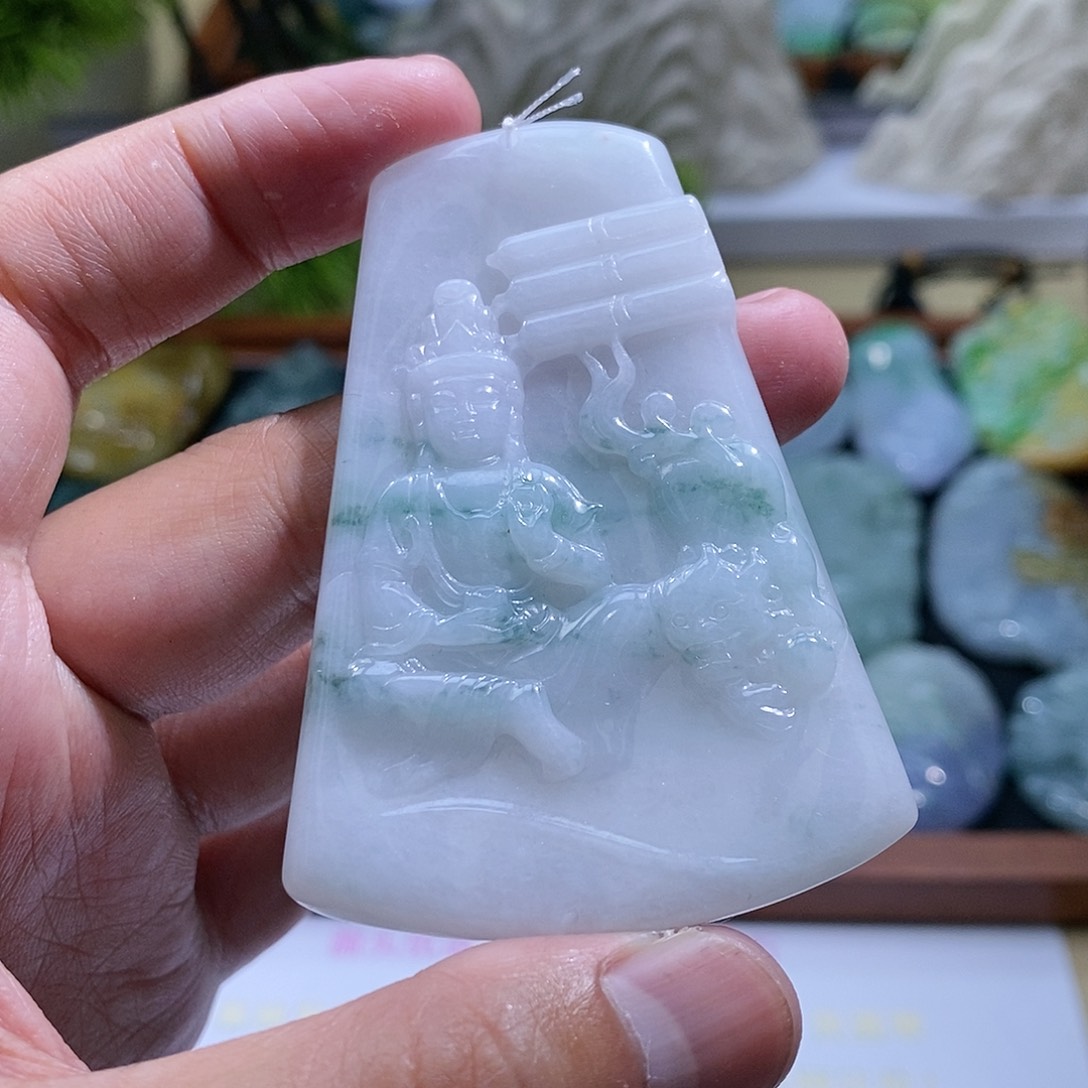 【闪购商品】翡翠颈饰未镶嵌文殊