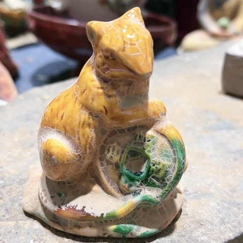 瓦当摆件摆件茶桌茶台陶瓷