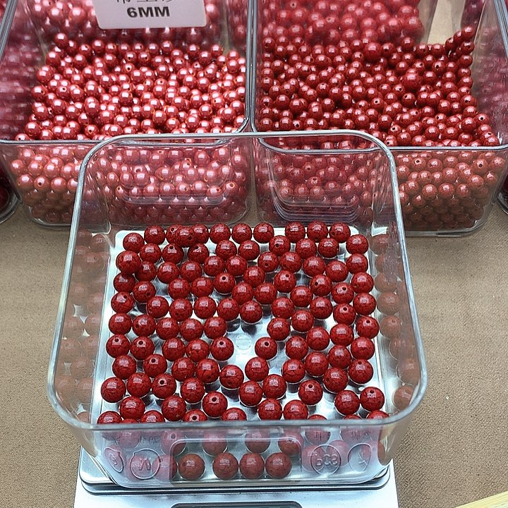 天然辰砂120颗8mm