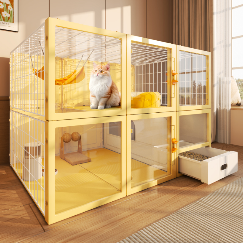 大型猫别墅带厕所一体猫笼子超大自由空间一室一厅一卫猫窝猫房子