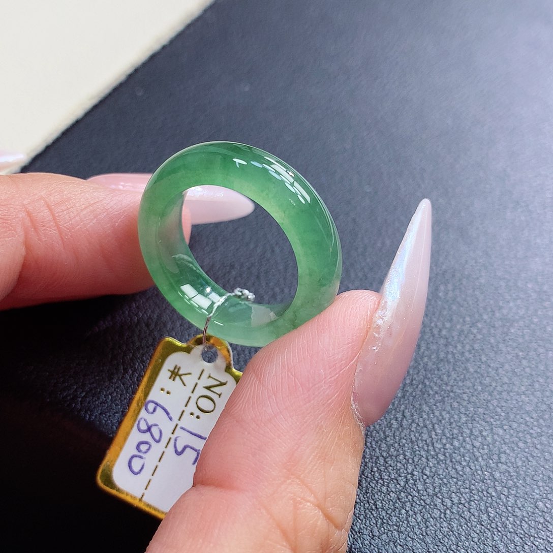未镶嵌戒指翡翠15号